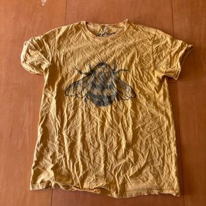 Because M Yellow Black Graphic Bumblebee Organic Cotton T Shirt